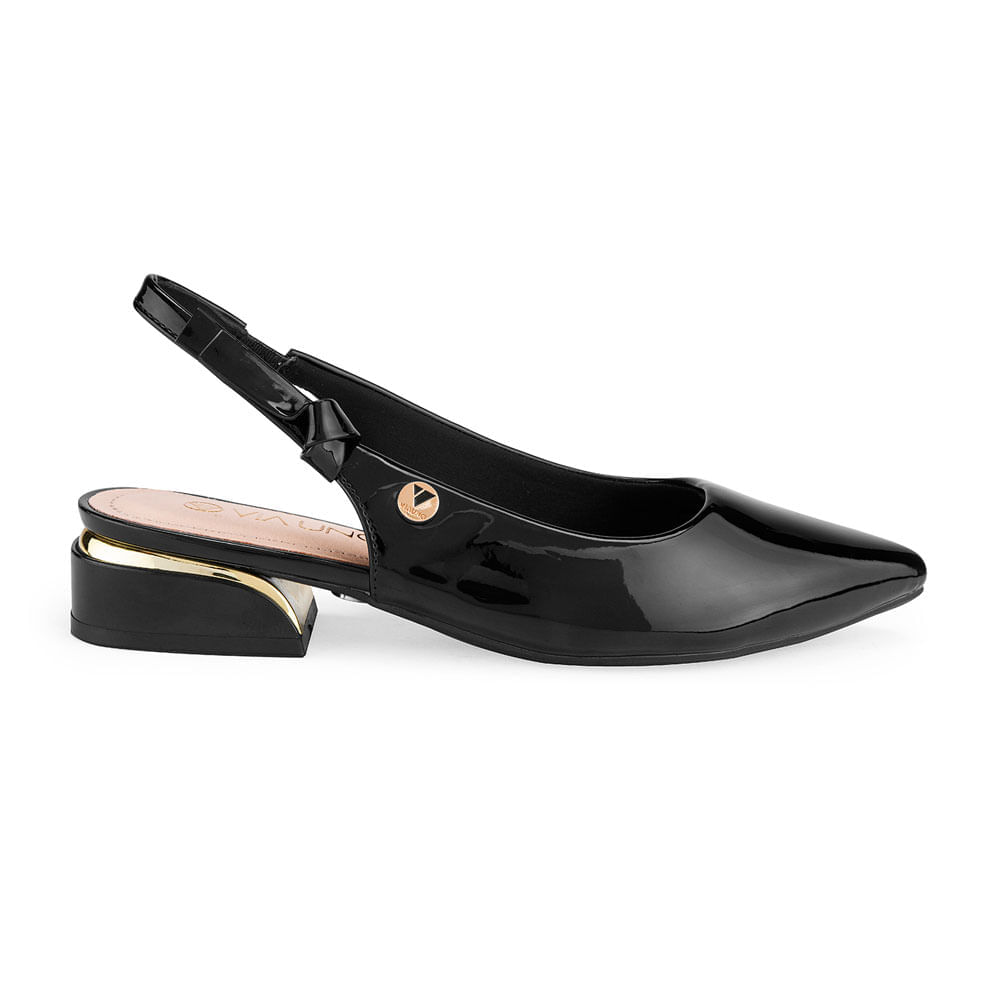 Zapatos De Vestir Via Uno Mujer Pl528 Negro