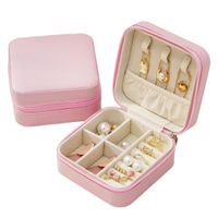 Mini Joyero Portátil Modelo M1 Rosado