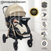 Coche Cuna De Lujo «DANNEL» con Mochila Beige