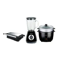 Tricombo Licuadora Tjbh-500+olla Arrocera Crc-18 + Mini Grill Crispy & Co Ii - !OFERTON!