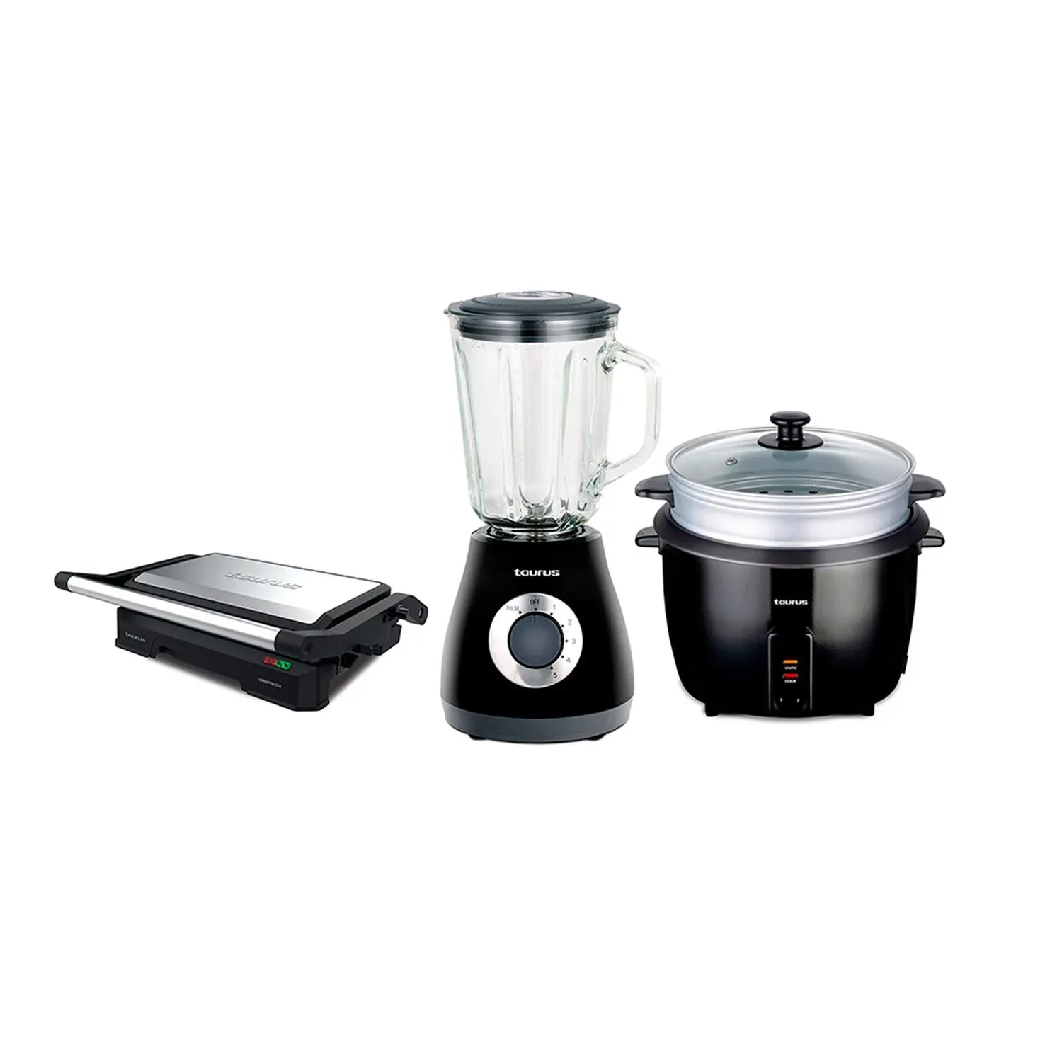 Tricombo Licuadora Tjbh-500+olla Arrocera Crc-18 + Mini Grill Crispy & Co Ii - !OFERTON!