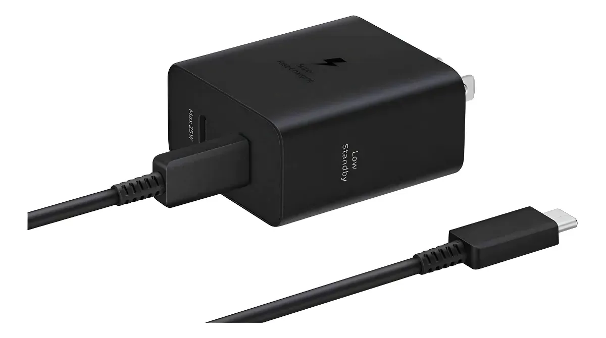 Cargador Samsung Duo Carga Super Rapida 2024 De 50w Negro
