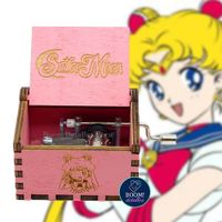 Caja Musical Sailor Moon Luz de Luna Anime - Color Rosado