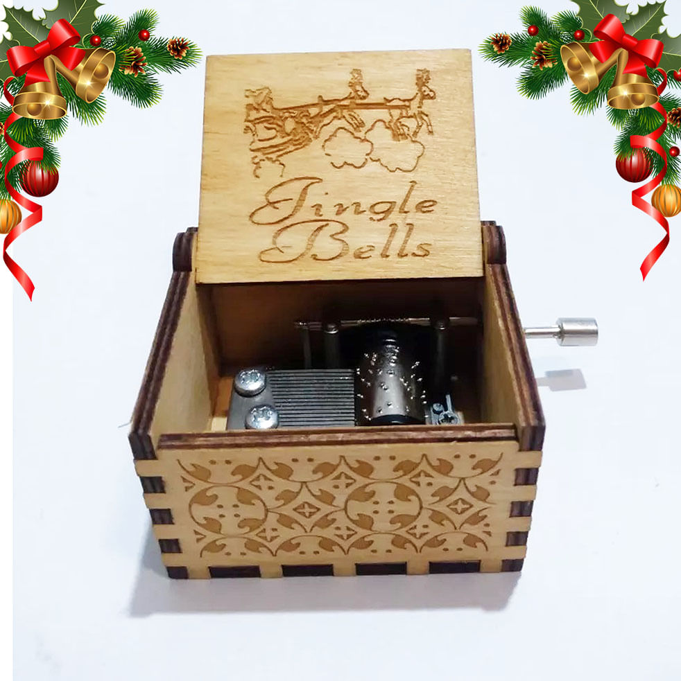 Cajita Musical Navideña Jingle Bells Regalo de Navidad