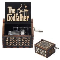 Caja Musical El Padrino The GodFather - Color Negro