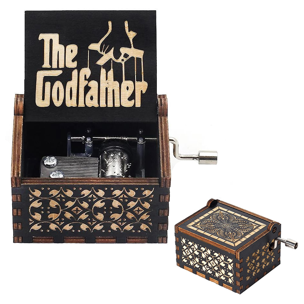 Caja Musical El Padrino The GodFather - Color Negro