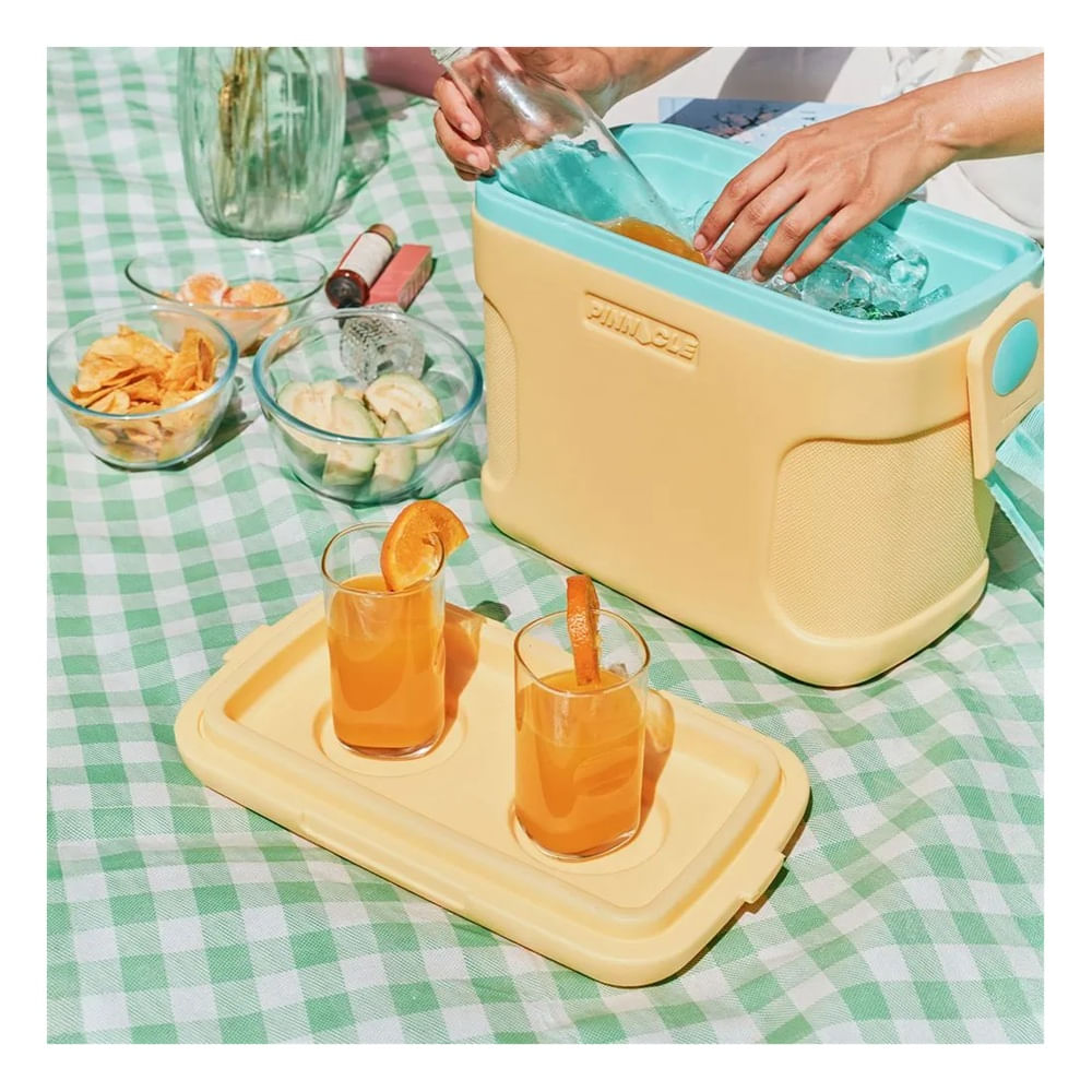 COOLER PASSION AMARILLO CON CINTA 8 LT