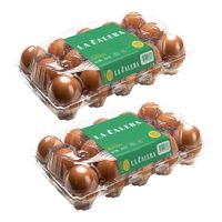 Pack Huevos de Gallina LA CALERA Pardos Jumbo Bandeja 15un x 2un