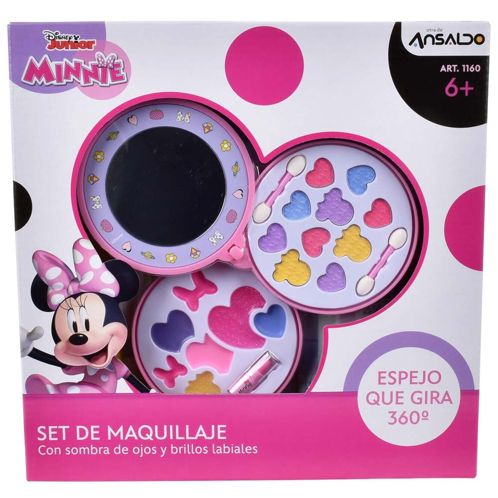 Set Cosméticos Circular con 3 Pisos MINNIE 1UN 13057