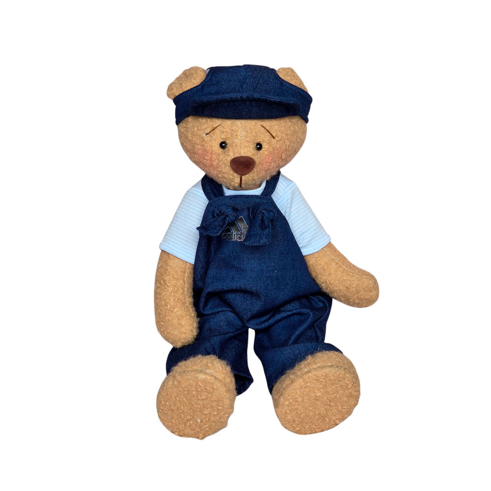 Oso de peluche Teddy a mano con 2 ropitas