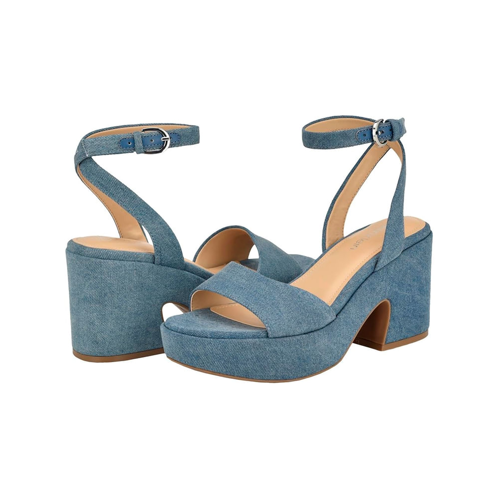 Sandalia Calvin Klein Summer Heeled Blue 420 Dama Talla 6