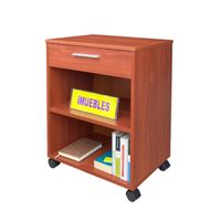 Mesa Auxiliar Mesa para Laptop Mesa para Oficina u hogar color Cedro - TEMEL