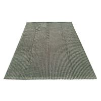Manta Flannel Rayas Verde