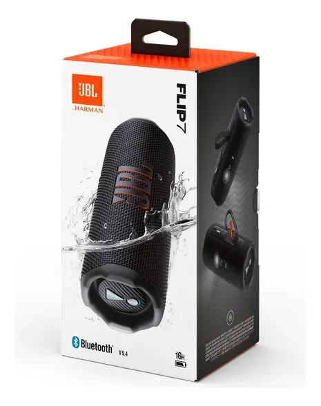 Bluetooth Jbl Flip 7 Resistente Al Agua Y Polvo Ip6 Color Negro