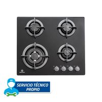 Encimera Multigas 4 Quemadores EGI-604VDNEG - Hierro fundido !OFERTON!