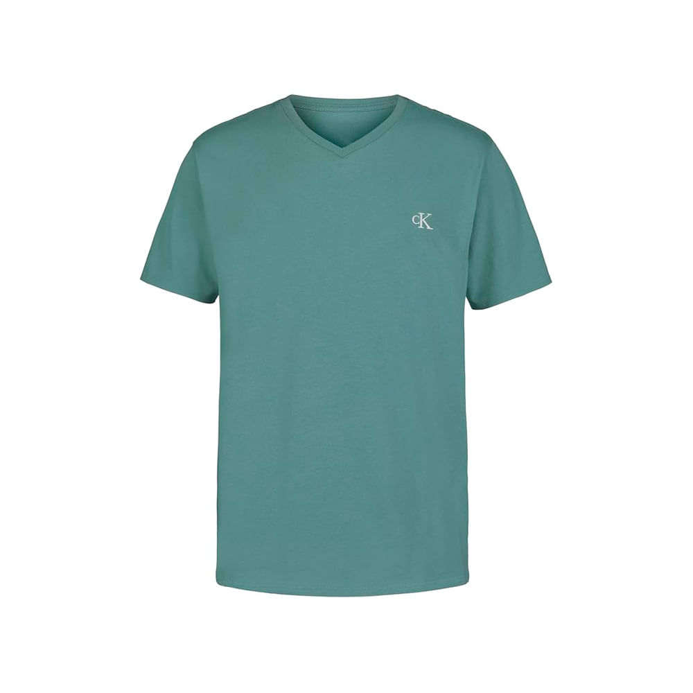Polo Corto Calvin Klein Verde Claro Infantil Talla 8