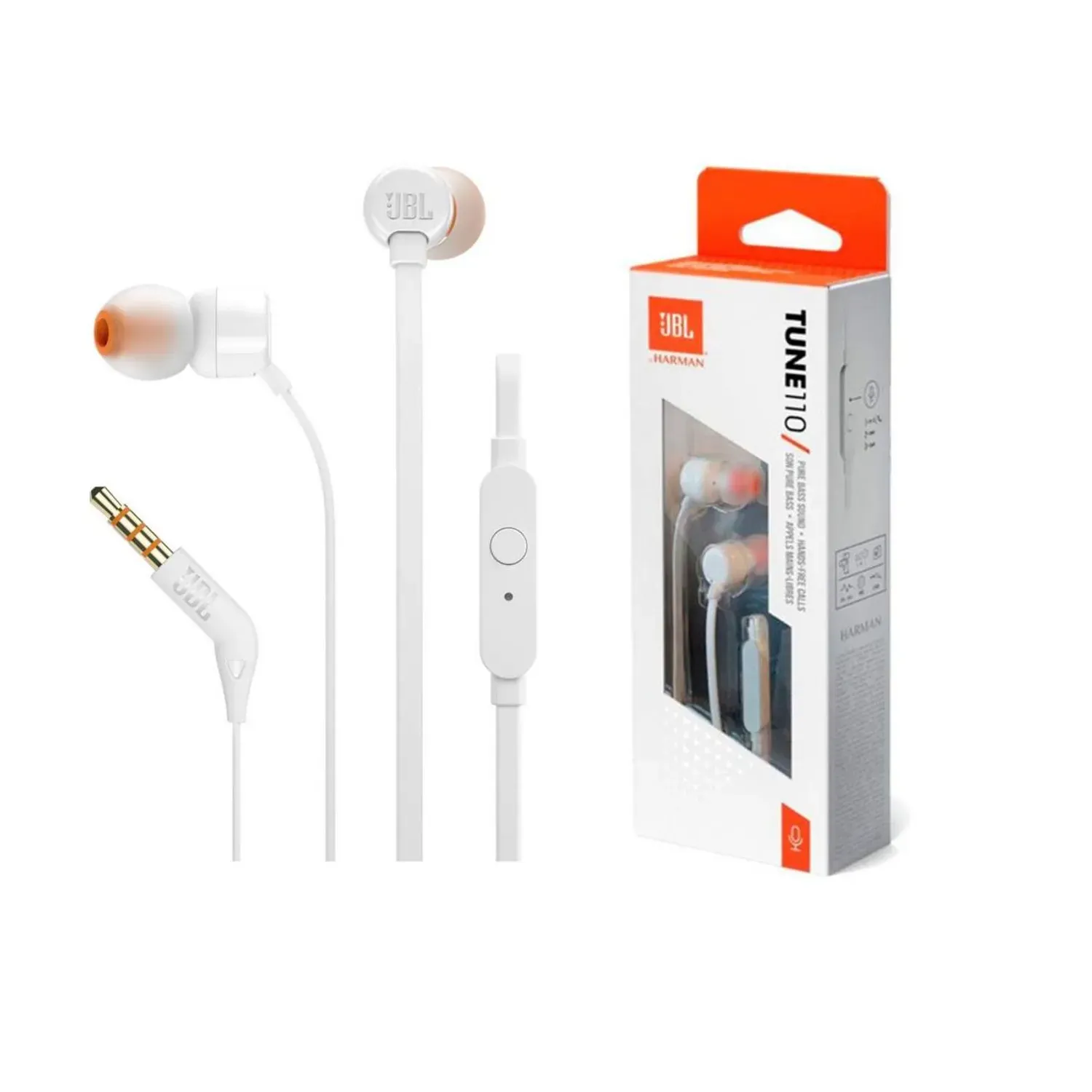Audífonos JBL Tune T110 Blanco