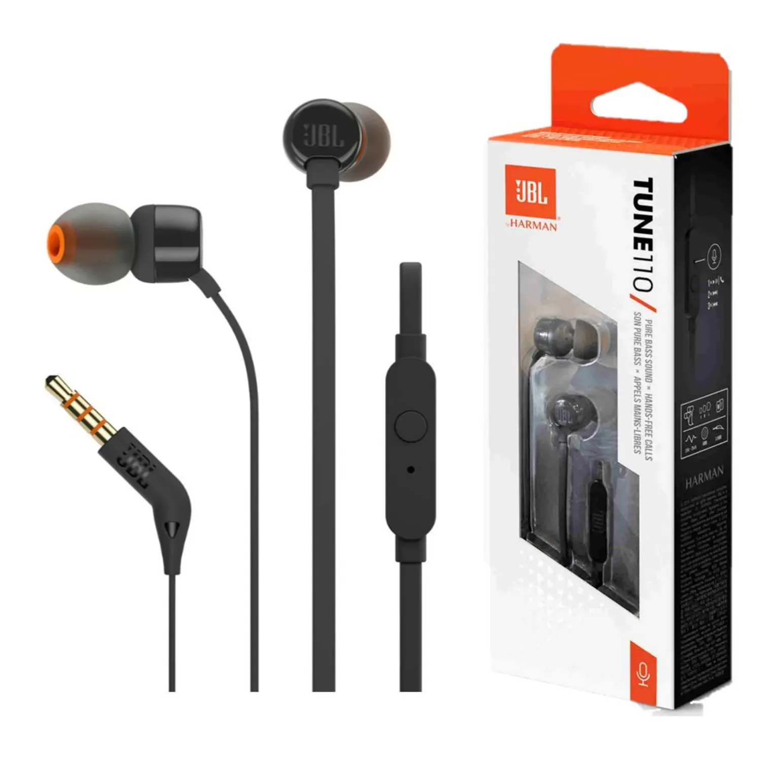Audífonos JBL Tune T110 Negro