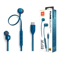 Auriculares Jbl Tune 310c, micrófono integrado, USB-C - Color Azul