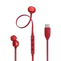 Auriculares Jbl Tune 310c, micrófono integrado, USB-C - Color Rojo