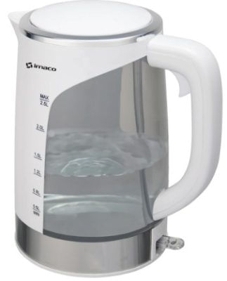 Hervidor plastico 2.5L blanco Imaco KE2500 - Switch 1850Watts OFERTON!!