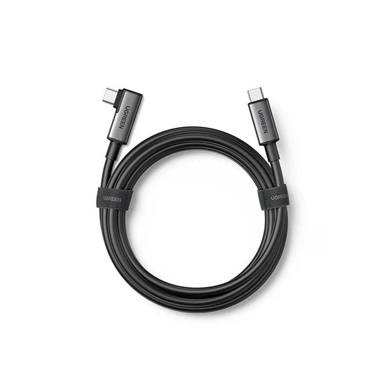 CABLE UGREEN USB-C ANGULO RECTO 90º A USB-C 5M NEGRO US551