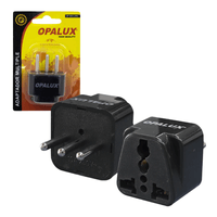 ADAPTADOR ENCHUFE MULTIPLE REDONDO OPALUX 3 EN LINEA OP603-L