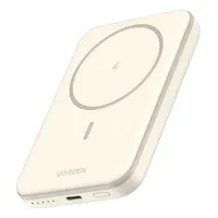 Cargador inalámbrico Power Bank Ugreen 5000 mah 15 W blanco