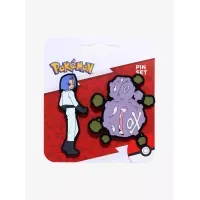 Pokemon Team Rocket James and Weezing Enamel Pin Set
