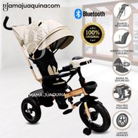 Triciclo Giratorio 3 en 1 «SMART PREMIUM» USB Bluetooth Beige
