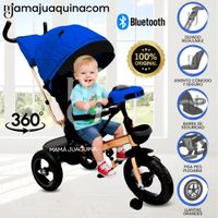 Triciclo Giratorio 3 en 1 «SMART PREMIUM» USB Bluetooth Azul