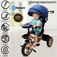 Triciclo Guiador Baby Happy «GOLDEN SPEED» Musical Azul