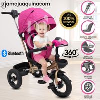 Triciclo Guiador Baby Happy «MAXSUS» Fucsia