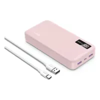 Powerbank Ugreen 22.5w 20,000mah Con Cable Usb-c  - Rosa Compatible para Iphone