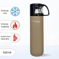 THERMOS TERMO TOMATODO DE ACERO 500ML MOKA