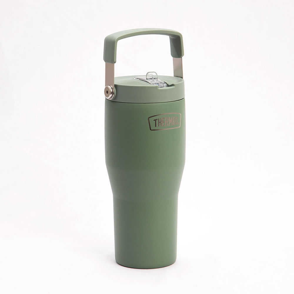 VASO TÉRMICO 850 ML THERMOS PARA LÍQUIDOS STRAW OUTDO VERDE