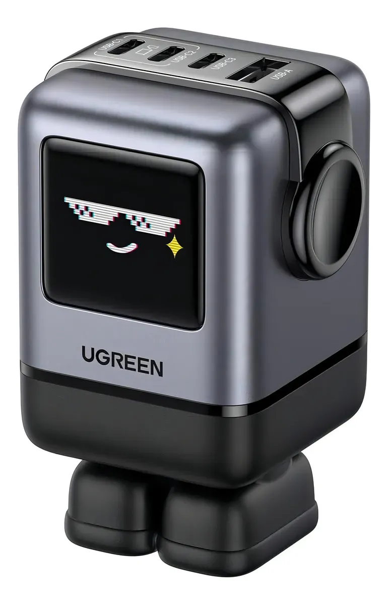 Cargador Ugreen Robot 100 Watts Tipo C Negro X688 45514b