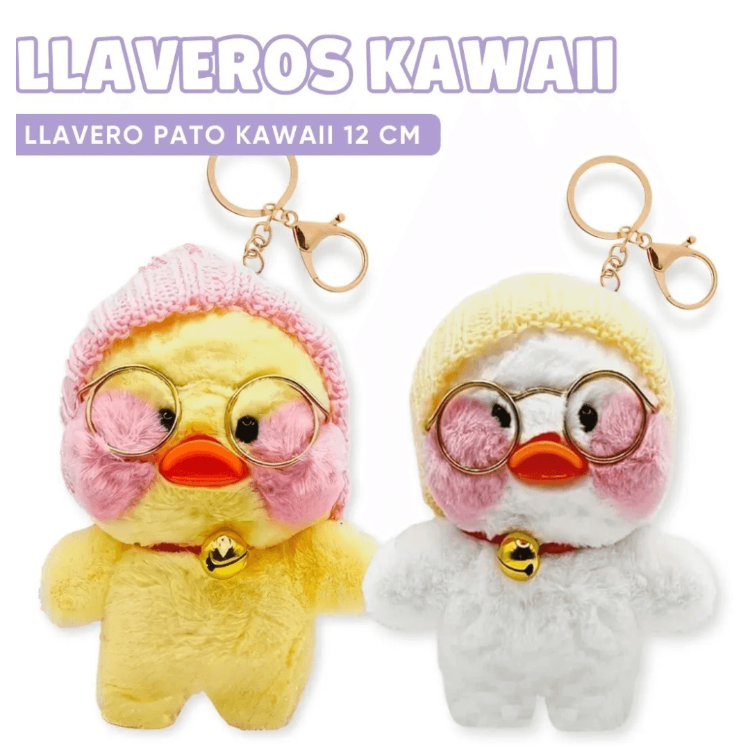 LLAVERO PELUCHE KAWAAI 12CM PATITO