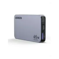 Cargador Ugreen 15817 Nexode Pro 65w 3 Puertos Gan Ultra-slim Color Plateado