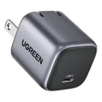 Cargador Ugreen USB Tipo C 20W Carga Rápida CD137 Original Negro