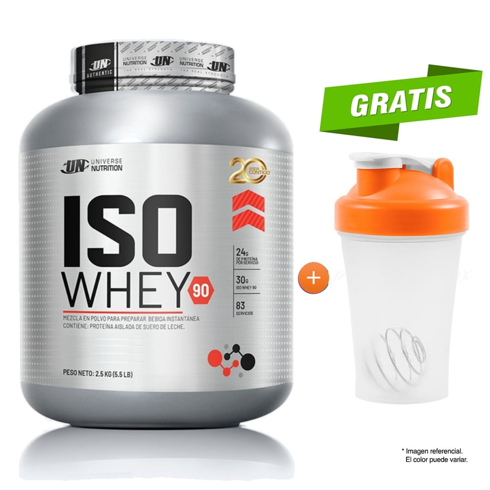Proteína Universe Nutrition Iso Whey 90 2.5 Kg Chocolate + shaker