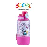 Botella Scool Hello Kitty Porta Snack 500Ml