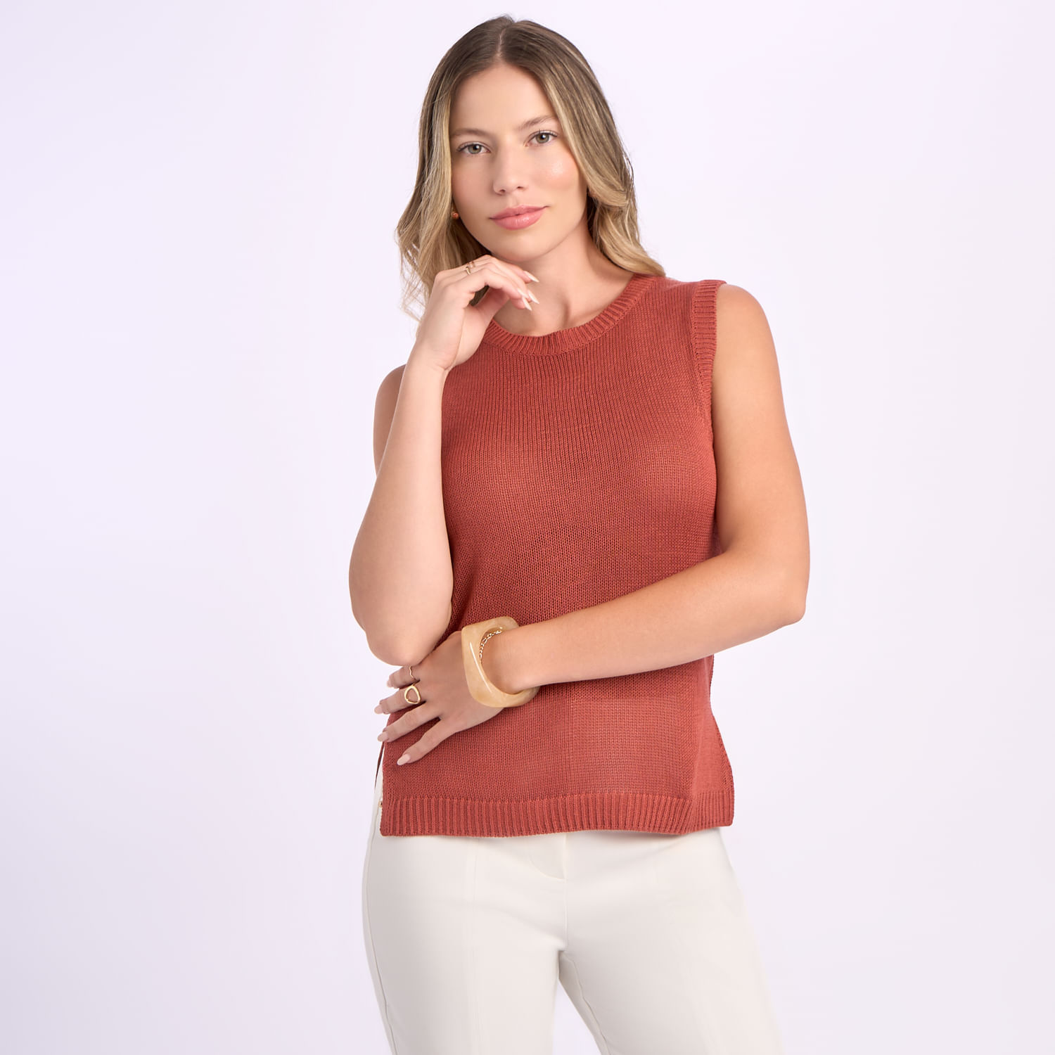 Polo Hilo Mujer Malabar Natural