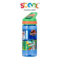 Botella Scool Jurassic Pc Con Caña 450Ml