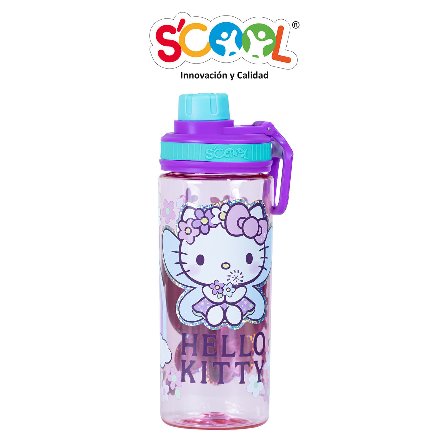 Botella Scool Hello Kitty Pc Tapa Rosca 500Ml