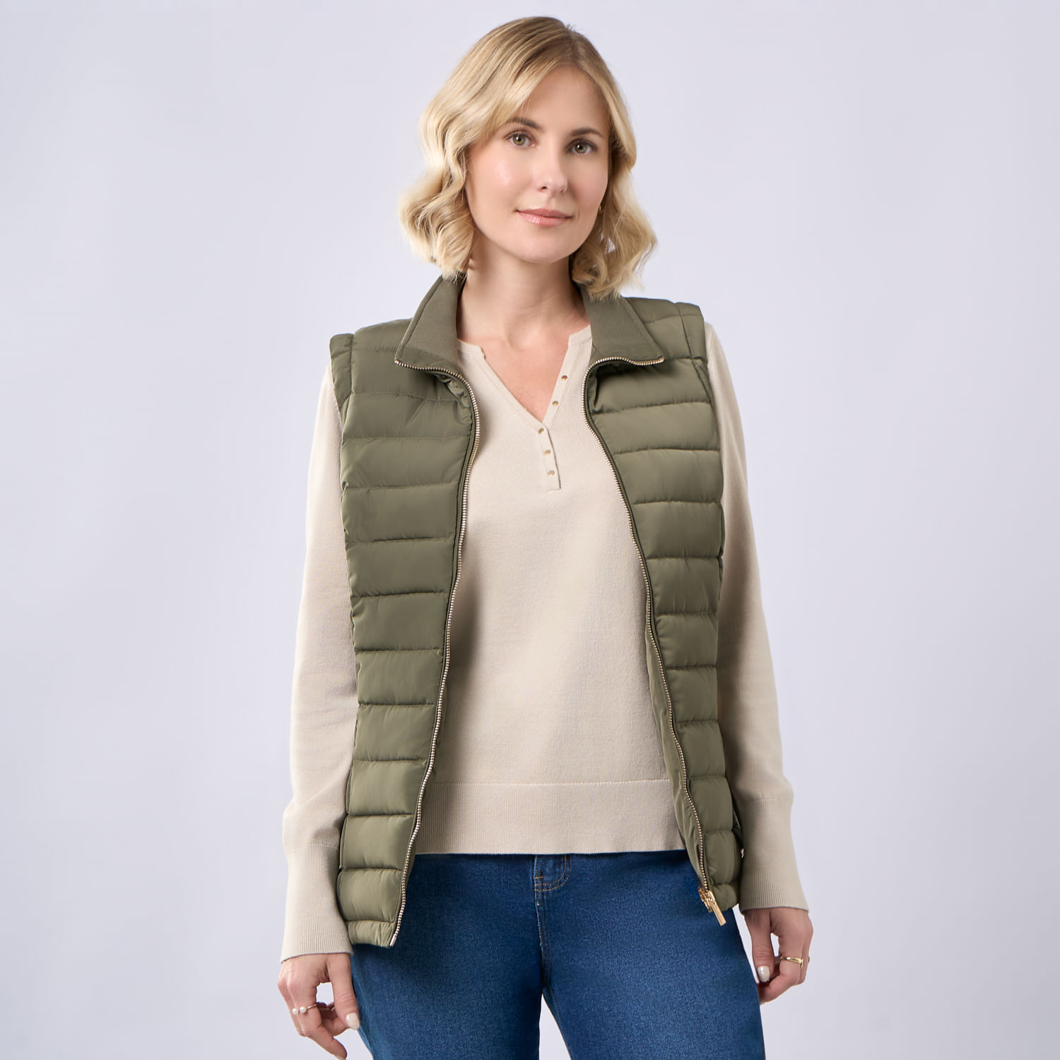 Chaleco Mujer Zafin Zippers