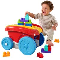 Juguete De Construcción Mega Bloks Vagón Recoge Bloques