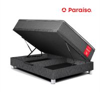 Cama Boxet Super Star 1.5 Plazas Charcoal