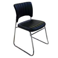 Silla Fija IM-ISO-PU Silla de visita color negro