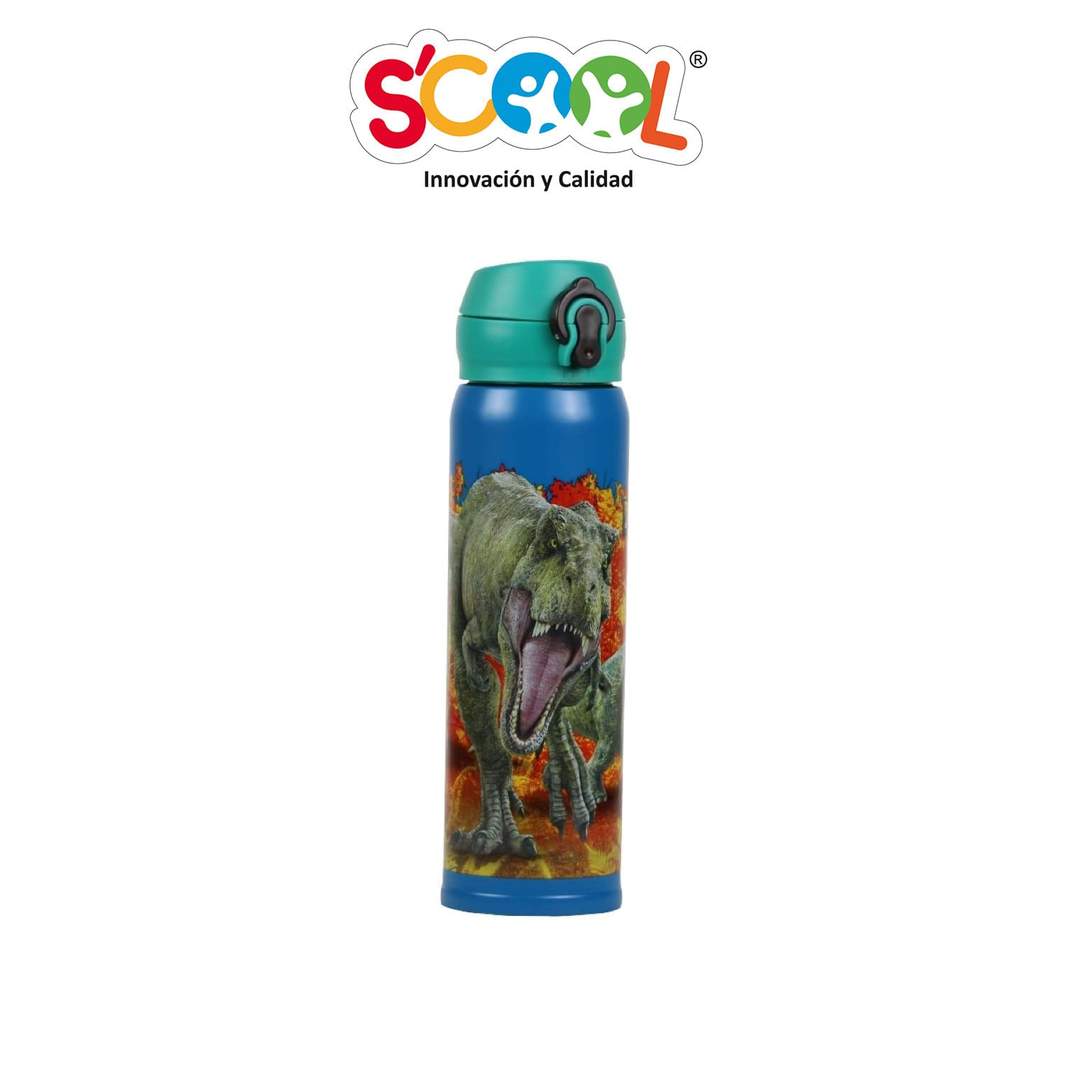 Botella Scool Jurassic Acero 420Ml